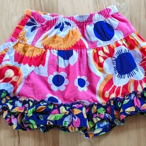 Hanna Andersson Size 4ish 80cm Vibrant Rainbow Flower Skirt 🌸🌈